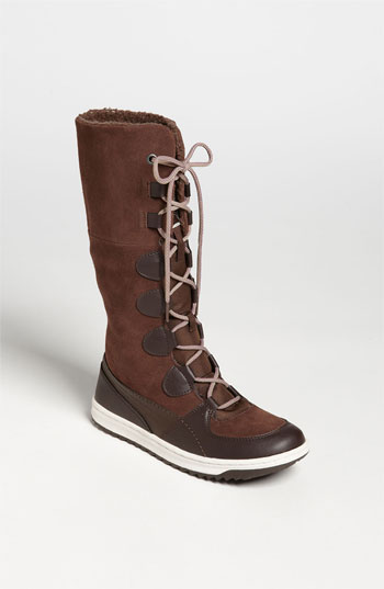 A sneaker-inspired, knee-high boot is built to combat cold temperatures. Approx. boot shaft height: 12"; 14 1/2" calf circumference. Removable insole. Suede and synthetic upper/acrylic-polyester faux-fur lining/rubber sole. By PUMA; imported.