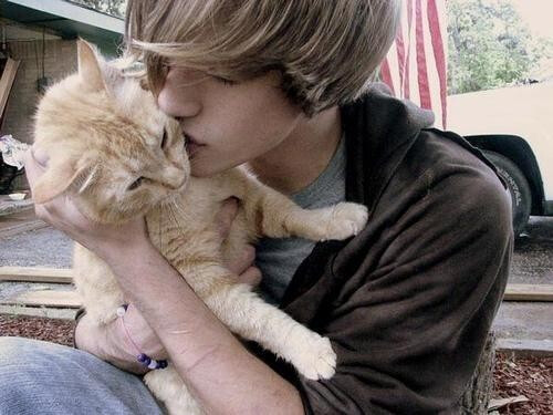  man and cat 同样美好