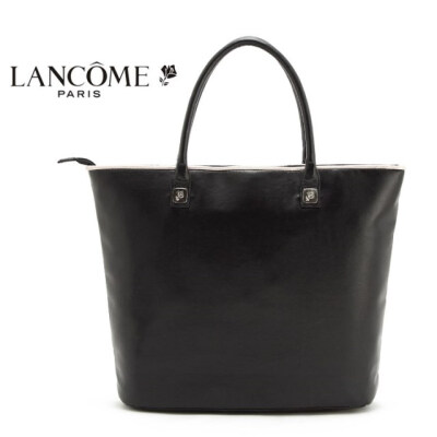 LANCOME法国兰蔻正品 优雅黑色大号手提包单肩包大气 女式包包袋