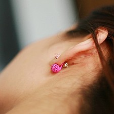 (预定）韩国代购Richbon&hearts;Dolce earring (925银针）耳钉