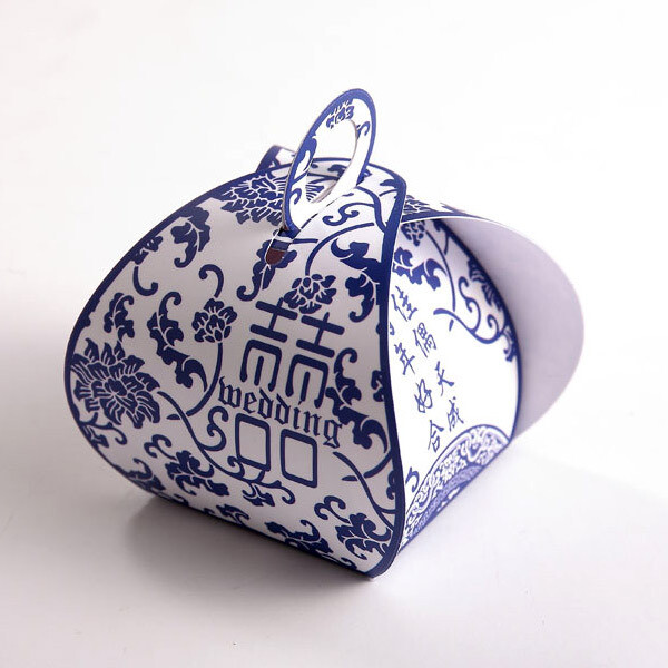 中式青花瓷喜糖盒