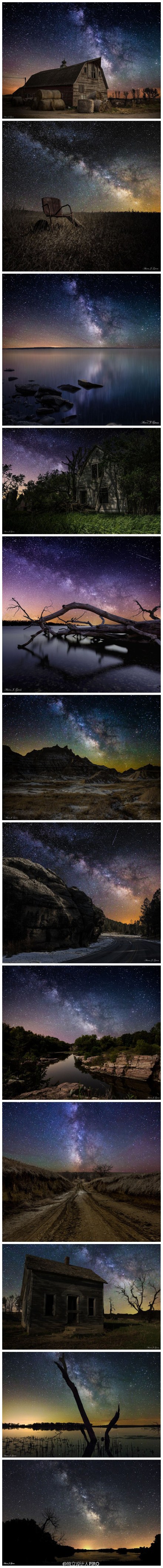 #摄影# 星空。by Aaron Groen