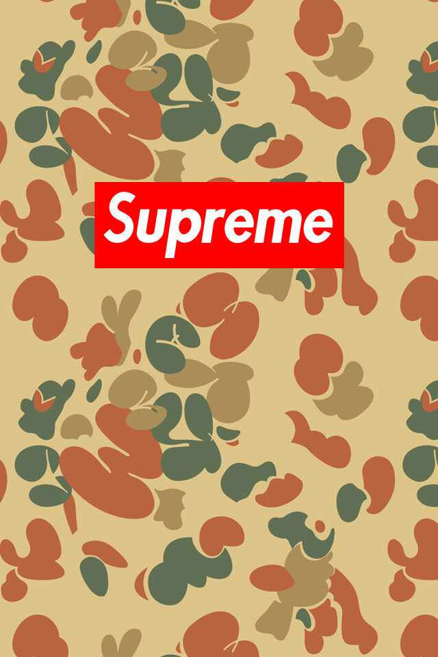 Supreme Camo box logo 壁纸 iphone壁纸