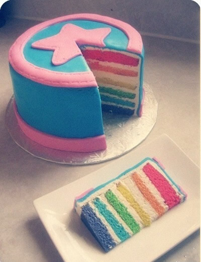 彩虹蛋糕！