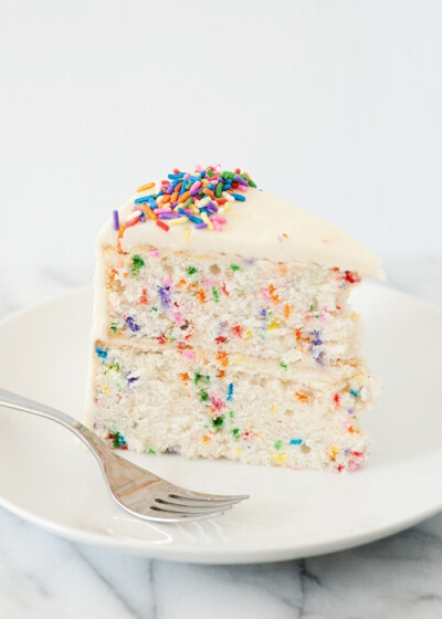sprinkles angel food cake - perfect party cake