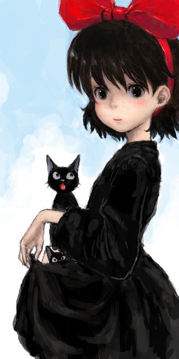 【妹纸】宫崎骏。魔女宅急便。最爱的黑猫