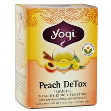 包邮美国代购Yogi TEA天然有机蜜桃Peach DeTox清毒净化茶