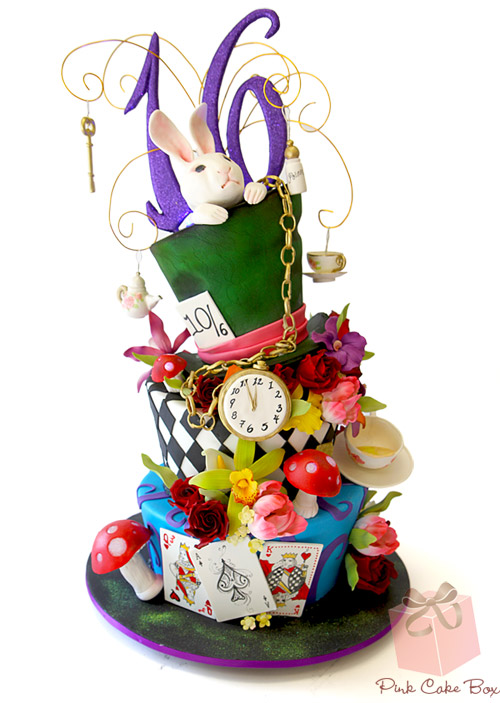 Alice in Wonderland Birthday Cake Whimsy