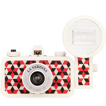 乐魔（LOMOGRAPHY） LOMO La Sardina 沙丁鱼 广角相机 （Cubic 几何图案版本）