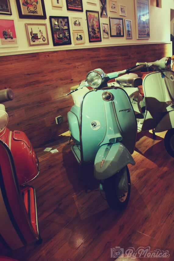 复古 摩托车 vespa