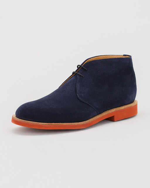 Mark McNairy New Amsterdam 海军蓝高帮皮靴