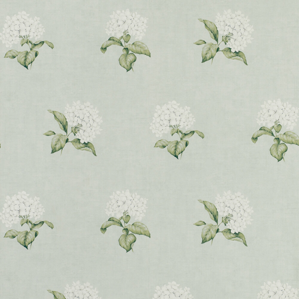 Heligan Floral Wallpaper, Eau de Nil