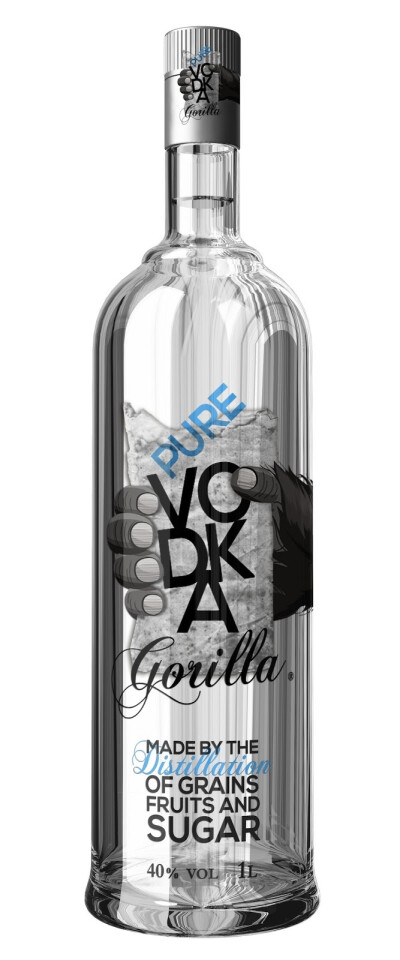 Packaging of the World: Creative Package Design Archive and Gallery: Gorilla Pure Vodka & Sauce (Student Project)