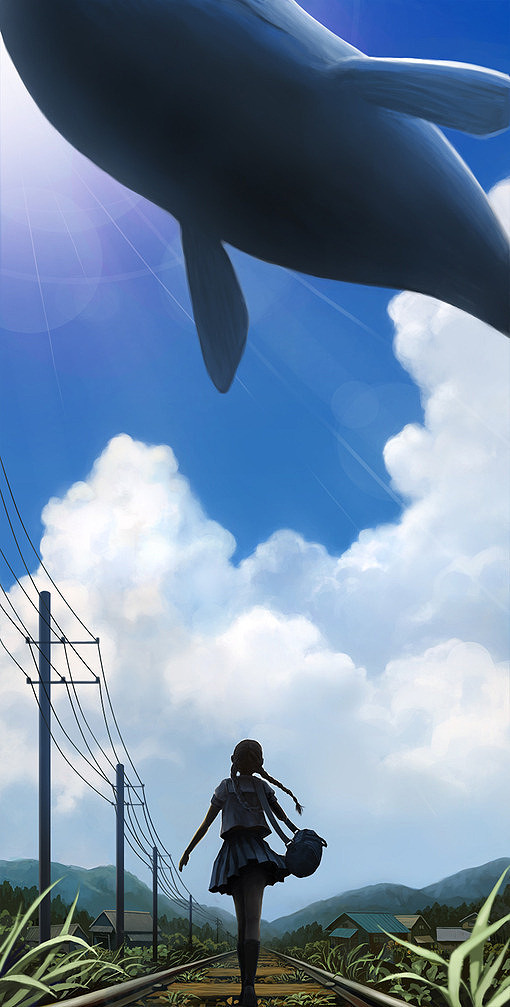 夏天：鲸鱼游过小清新的世界