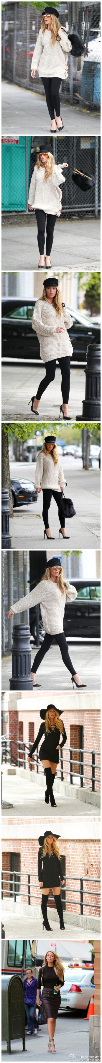 #明星街拍#——#Blake Lively# At a photo shoot in NYC。 2013.05.07 HQ(#高清组图#）