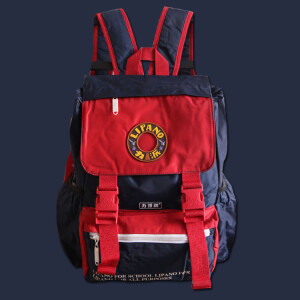 ：zipper原宿双肩包lipano力派书包死飞摩登滑板怀旧少年大儿童书包