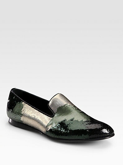 Prada - Pailette Camo Slipper