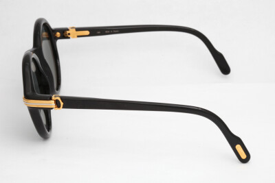 BLACK CARTIER CABRIOLET SUNGLASSES CREATOR: Cartier COUNTRY: Italy PERIOD SEARCH: 1990's