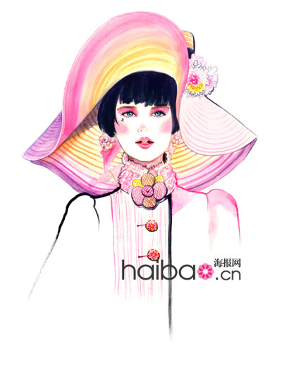 灿烂色彩如骄阳般耀眼！Sunny Gu时尚插画作品赏，Balmain、Anna Sui、Moschino的华丽秀场纸上重现