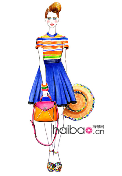 灿烂色彩如骄阳般耀眼！Sunny Gu时尚插画作品赏，Balmain、Anna Sui、Moschino的华丽秀场纸上重现