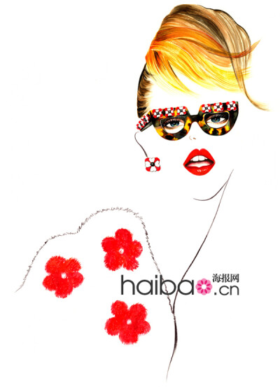 灿烂色彩如骄阳般耀眼！Sunny Gu时尚插画作品赏，Balmain、Anna Sui、Moschino的华丽秀场纸上重现