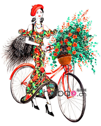 灿烂色彩如骄阳般耀眼！Sunny Gu时尚插画作品赏，Balmain、Anna Sui、Moschino的华丽秀场纸上重现