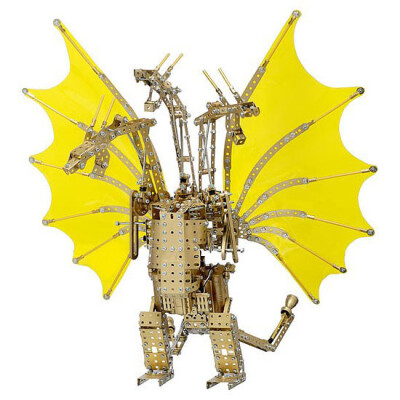 宇宙超怪兽王之翼龙|电动金属螺母拼装积木玩具模型|法国Meccano