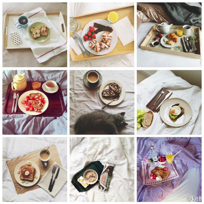 一周Instagram精選。breakfast in bed，祝大家有個慵懶的幸福周末。