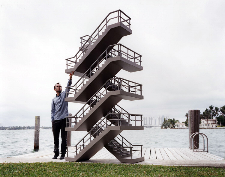 Open Staircase 2006 Epoxy foam, PVC, epoxy resin 132 x 42 x 34 in