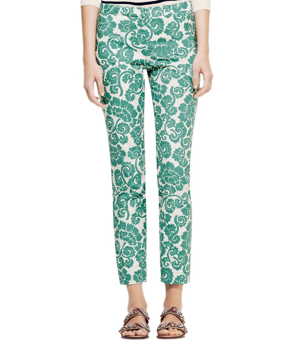 Walton Pant In Viridian Green : Women's Designer Pants | Tory Burch | Womens Pa