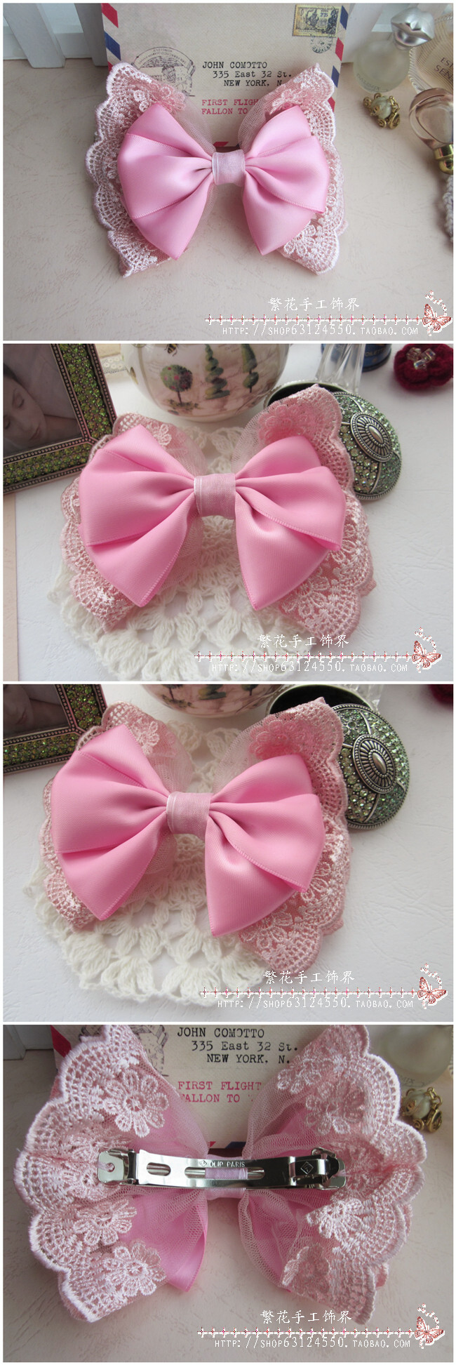 蕾丝 蝴蝶结 丝带 发饰