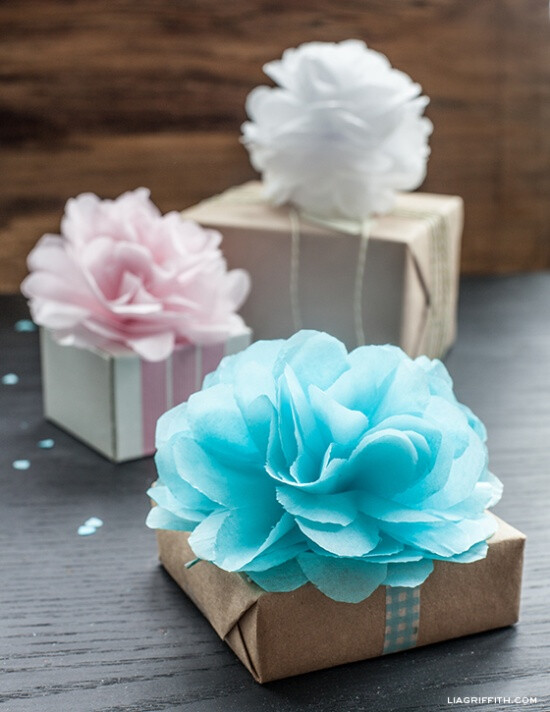 DIY Tissue Paper Poms.