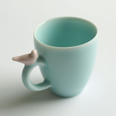 小鸟森林 咖啡杯 手工杯子 手制瓷 日用生活陶瓷