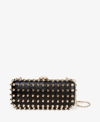 #Forever21#正品代購 Bolt Studded Minaudiere 毛釘螺絲朋克皮包