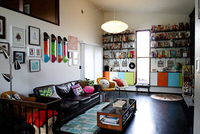 Apartment Therapy San Francisco | Jason & Sarah's Candy Land Living Room Room for Color - West #9