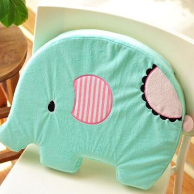 忧伤马戏团治愈系薄荷象卡通靠垫坐垫办公椅垫H萌熊出没