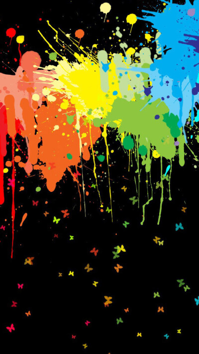 Color Splash iPhone 5 Wallpaper