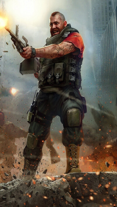 world of mercenaries character iPhone 5 Wallpaper