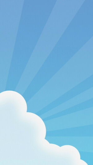 Cartoon Sky iPhone 5 Wallpaper