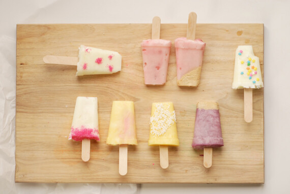 homemade yogurt popsicles