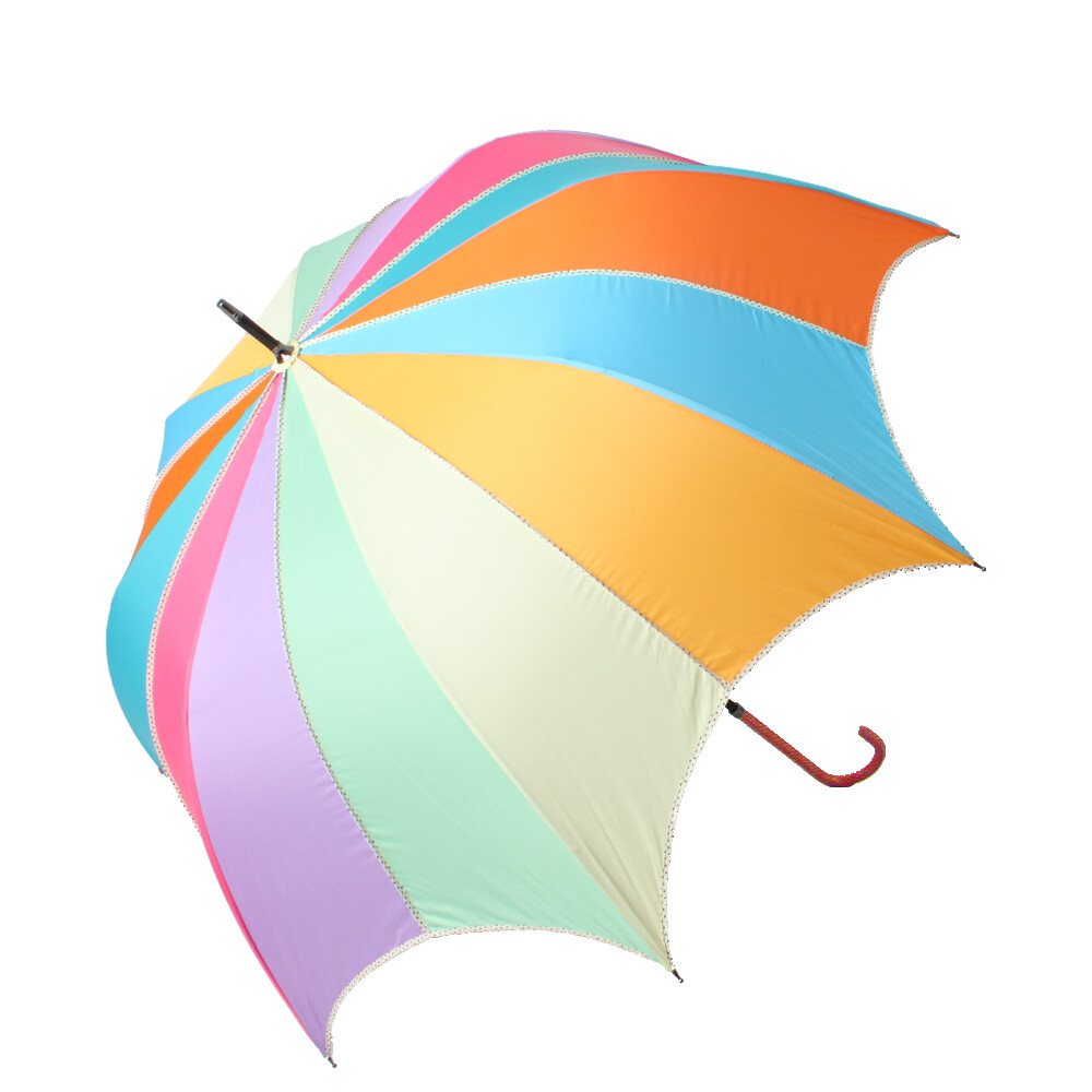 INFUN荷叶边彩虹公主伞
