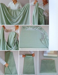 How to properly fold your sheets. Handy tutorial for college!