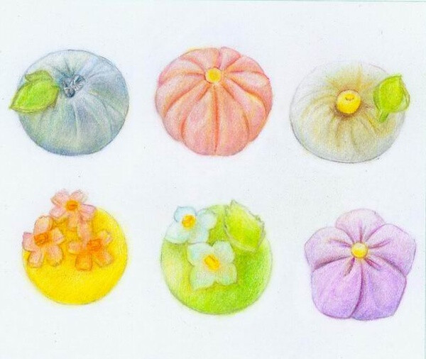彩铅手绘和果子各种美好各种萌