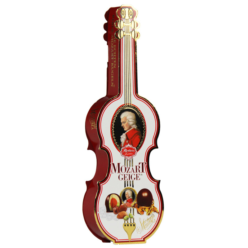 进口巧克力德国原装莫扎特Mozart果仁夹心巧克力提琴礼盒g
