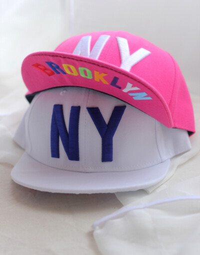 韩国订单NY平沿帽嘻哈棒球帽帽子
