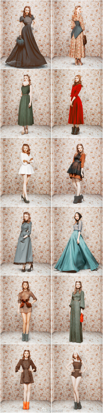 Ulyana Sergeenko’s debut AW 2011-12Collection 浪漫复古