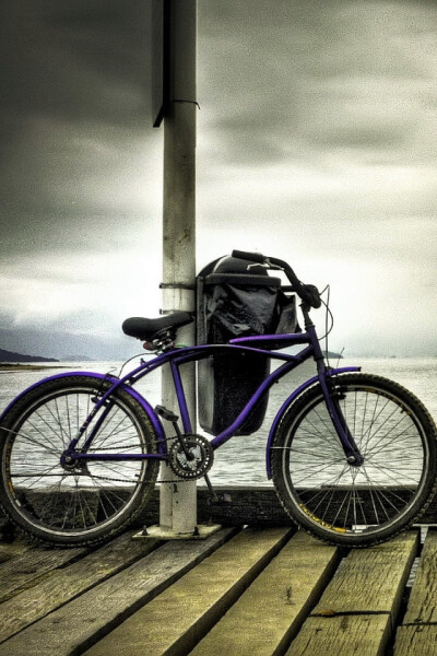 Dock Bicycle iPhone Wallpaper