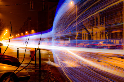 Photograph Tram of Light by Zsolt Andrási