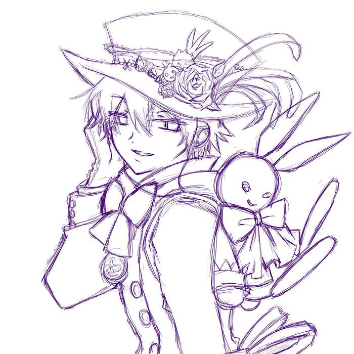 潘多拉之心奥兹简笔画