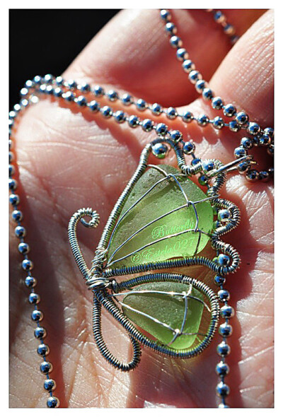 Sea glass butterfly.